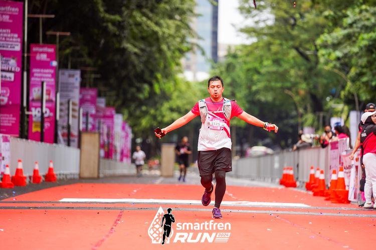 Race photo from Smartfren Run 2024