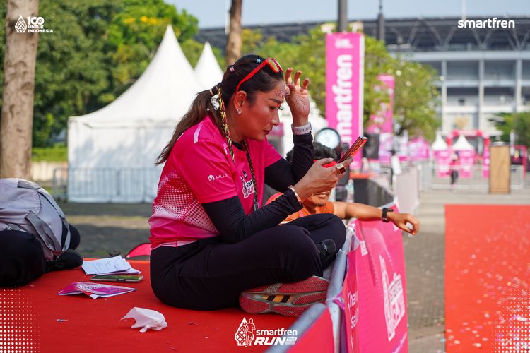Race photo from Smartfren Run 2025 