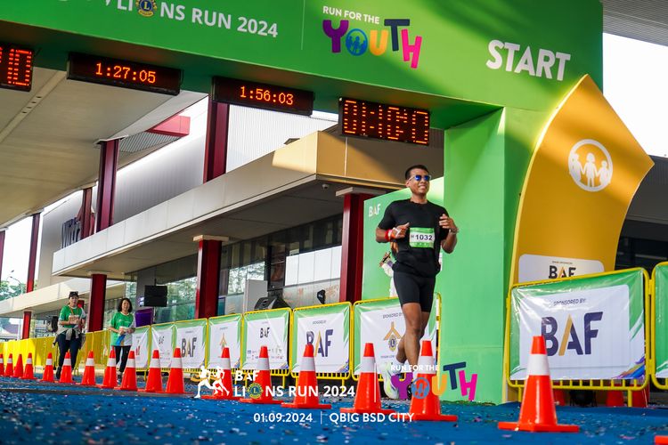Race photo from BAF LIONS RUN 2024