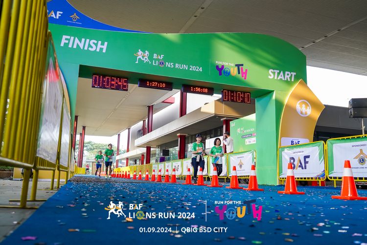 Race photo from BAF LIONS RUN 2024