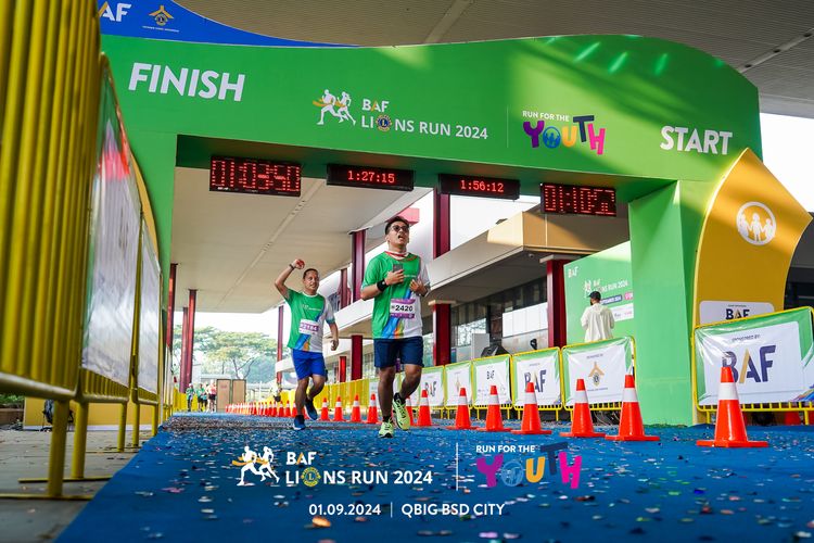 Race photo from BAF LIONS RUN 2024