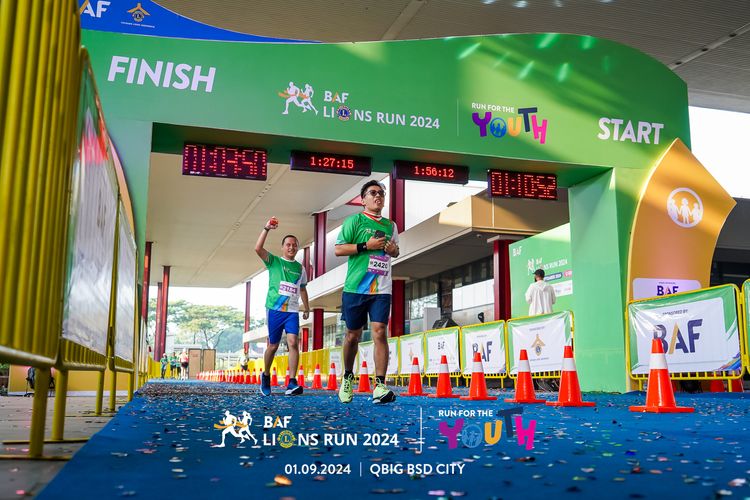 Race photo from BAF LIONS RUN 2024