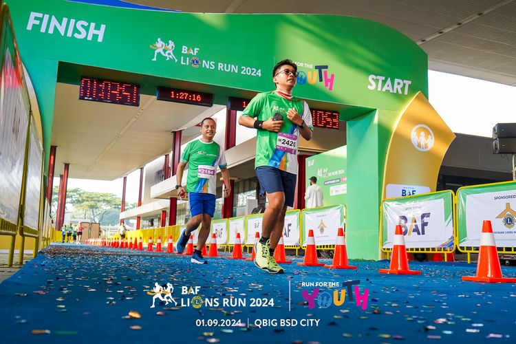 Race photo from BAF LIONS RUN 2024