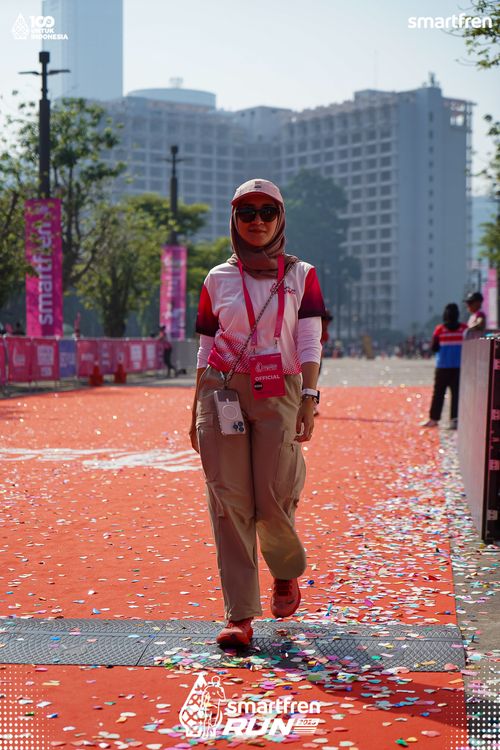 Race photo from Smartfren Run 2025 