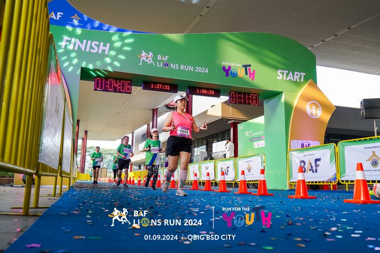 Race photo from BAF LIONS RUN 2024