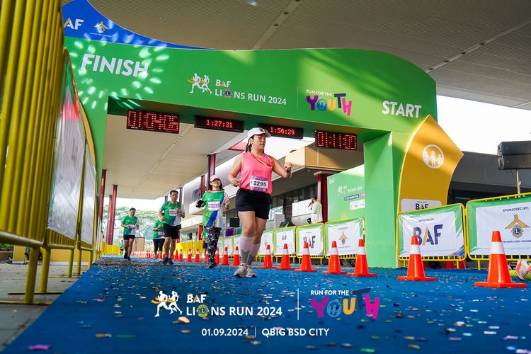 Race photo from BAF LIONS RUN 2024