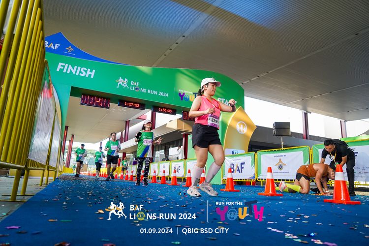 Race photo from BAF LIONS RUN 2024