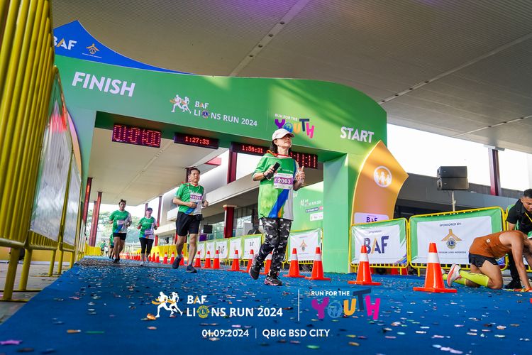Race photo from BAF LIONS RUN 2024
