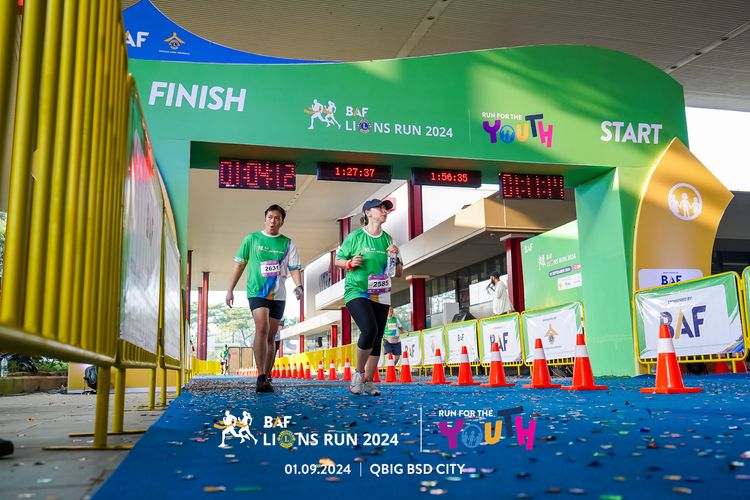 Race photo from BAF LIONS RUN 2024