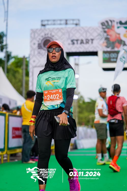 Race photo from Arutmin Borneo Run 2024