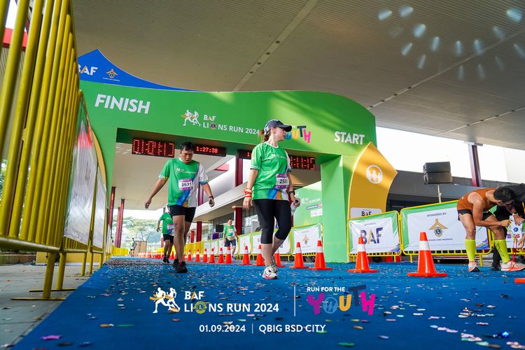 Race photo from BAF LIONS RUN 2024