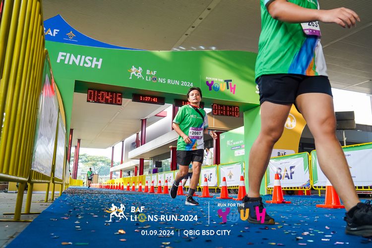 Race photo from BAF LIONS RUN 2024