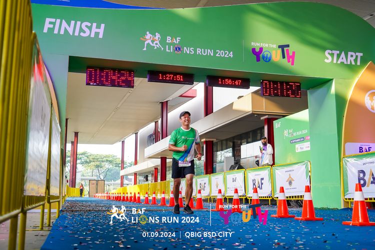 Race photo from BAF LIONS RUN 2024