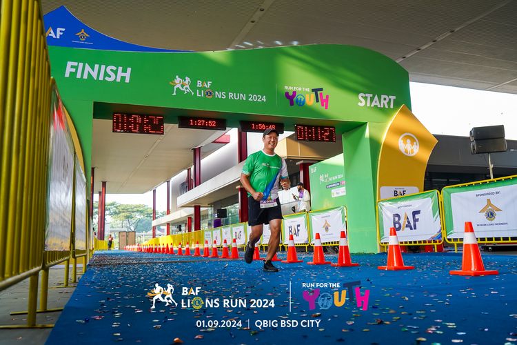 Race photo from BAF LIONS RUN 2024