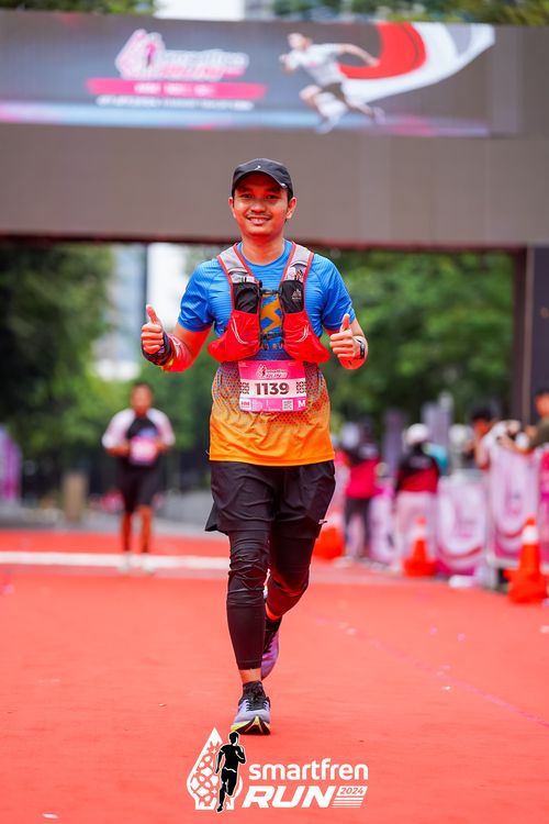 Race photo from Smartfren Run 2024