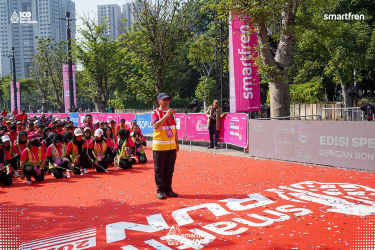 Race photo from Smartfren Run 2025 