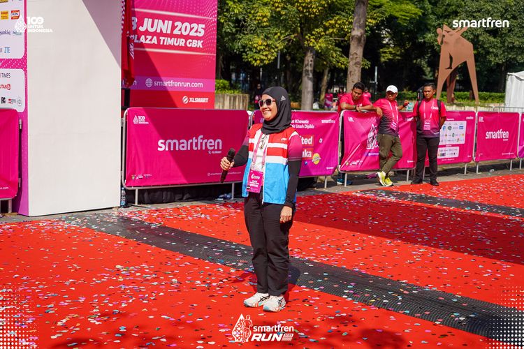 Race photo from Smartfren Run 2025 