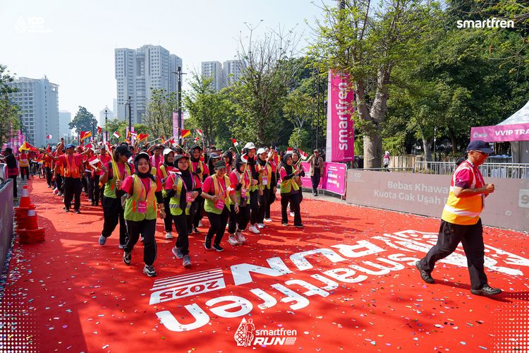 Race photo from Smartfren Run 2025 