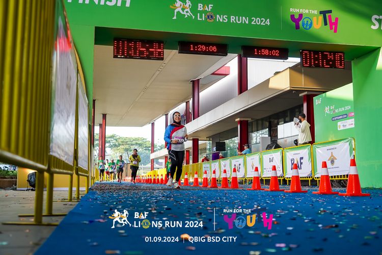 Race photo from BAF LIONS RUN 2024