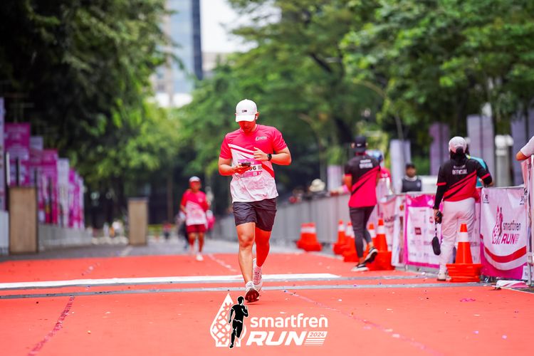 Race photo from Smartfren Run 2024