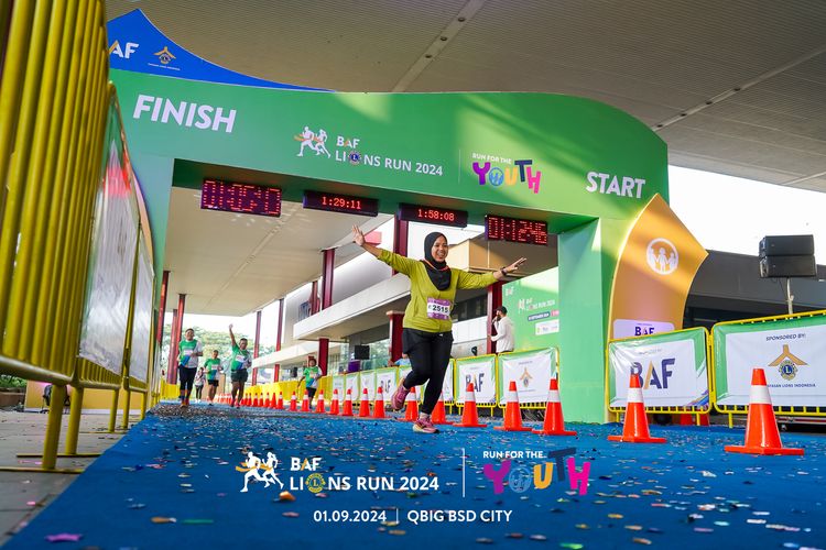 Race photo from BAF LIONS RUN 2024