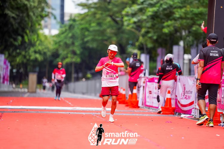 Race photo from Smartfren Run 2024