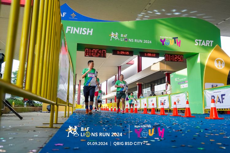 Race photo from BAF LIONS RUN 2024