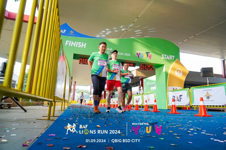 Race photo from BAF LIONS RUN 2024