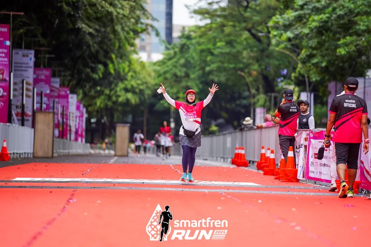 Race photo from Smartfren Run 2024