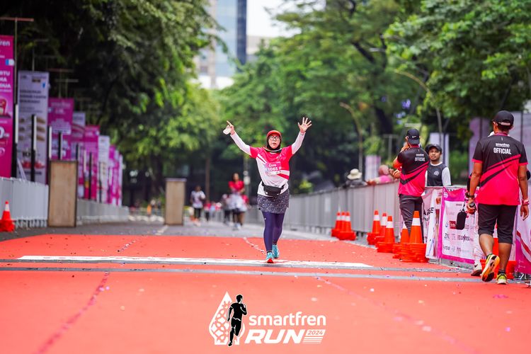 Race photo from Smartfren Run 2024