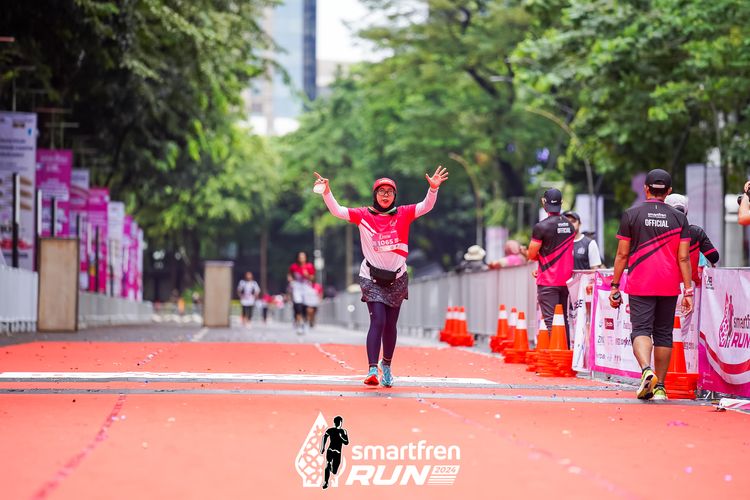 Race photo from Smartfren Run 2024