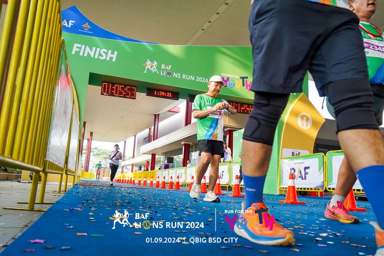 Race photo from BAF LIONS RUN 2024