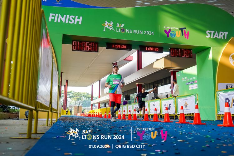 Race photo from BAF LIONS RUN 2024