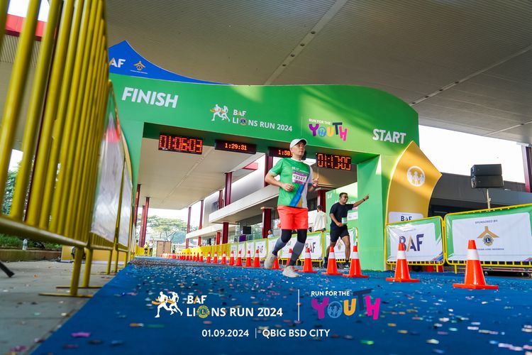 Race photo from BAF LIONS RUN 2024