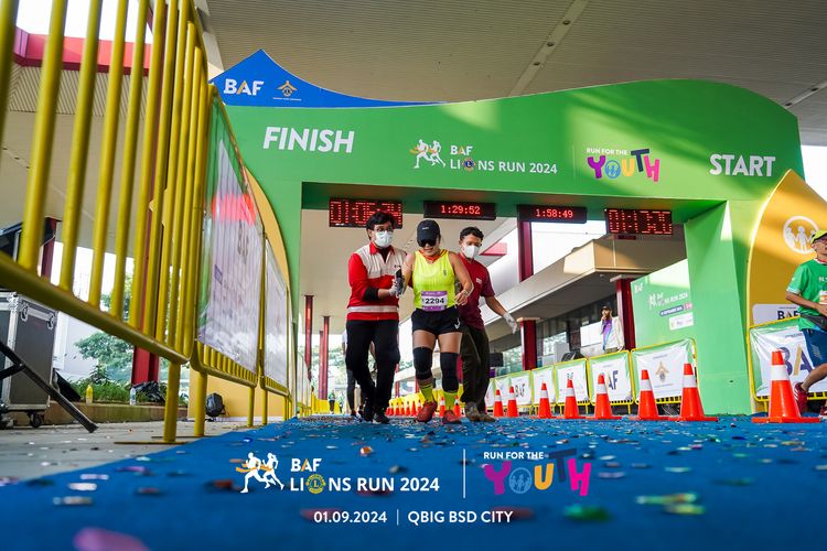 Race photo from BAF LIONS RUN 2024