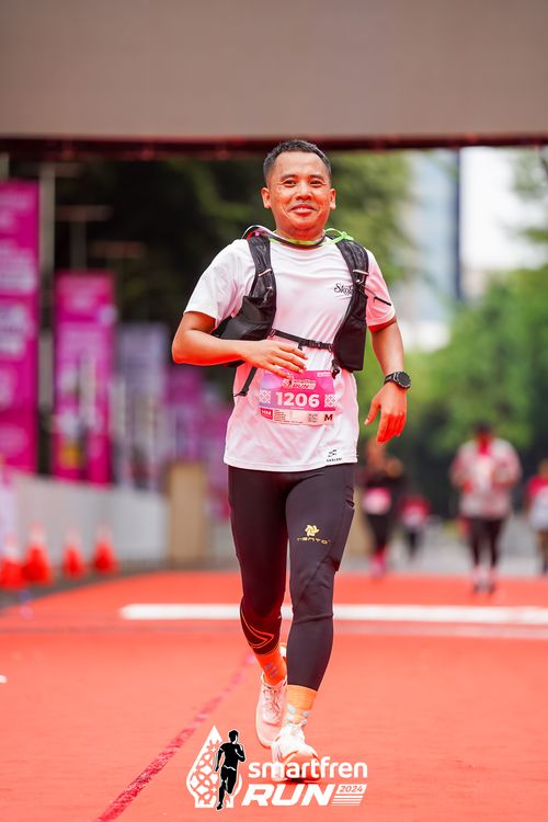 Race photo from Smartfren Run 2024