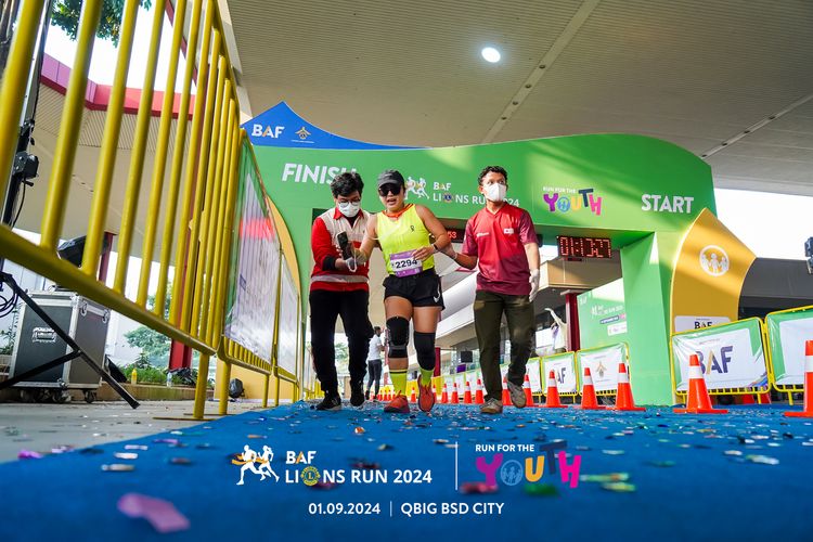 Race photo from BAF LIONS RUN 2024