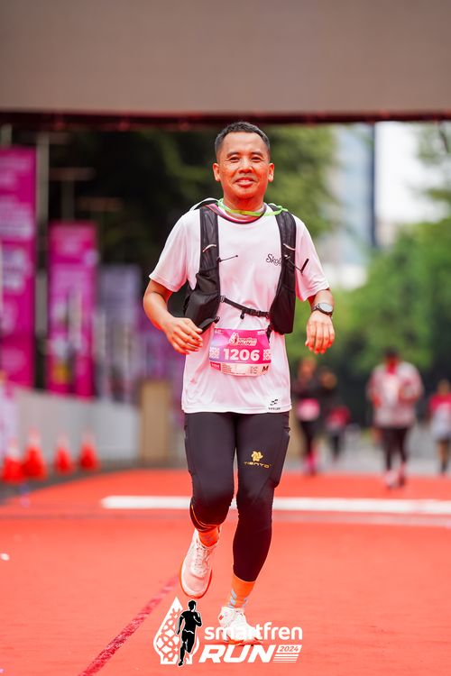 Race photo from Smartfren Run 2024