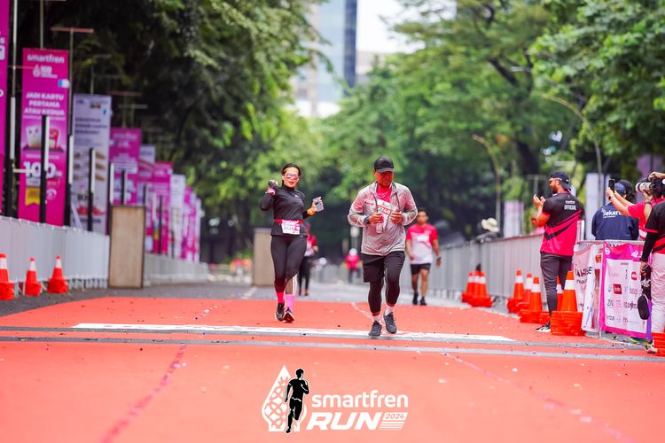 Race photo from Smartfren Run 2024