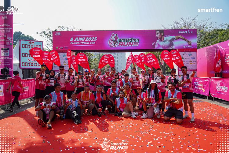 Race photo from Smartfren Run 2025 