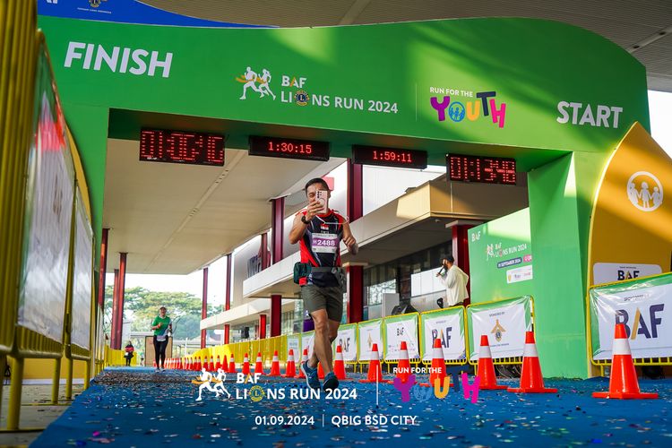 Race photo from BAF LIONS RUN 2024