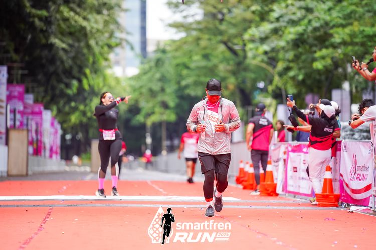 Race photo from Smartfren Run 2024