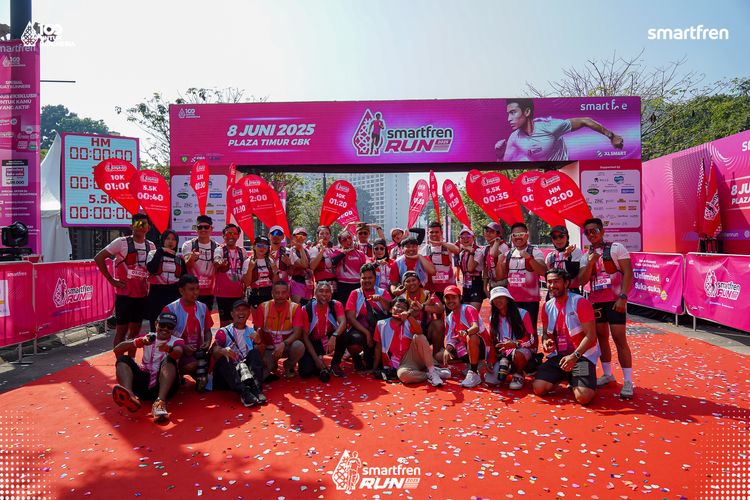 Race photo from Smartfren Run 2025 