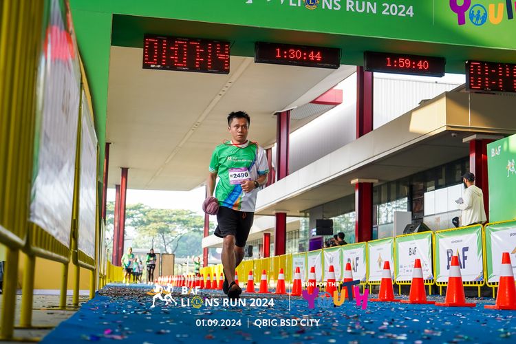 Race photo from BAF LIONS RUN 2024