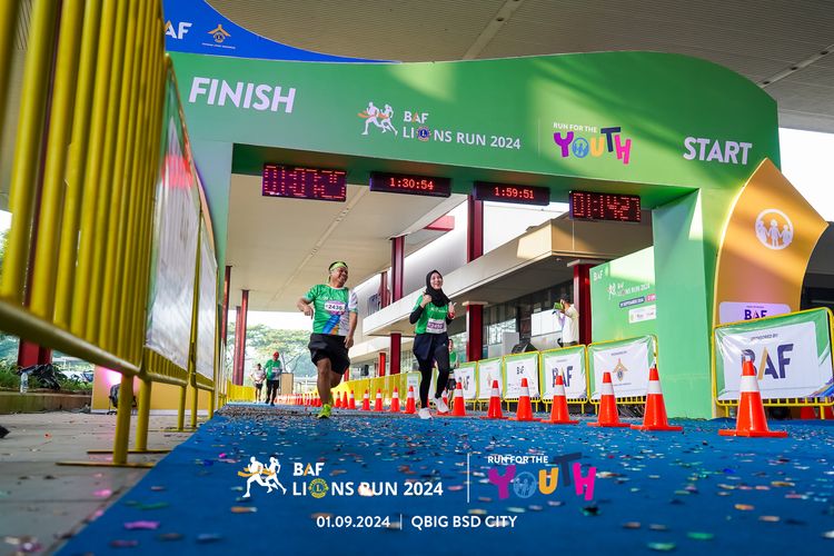 Race photo from BAF LIONS RUN 2024