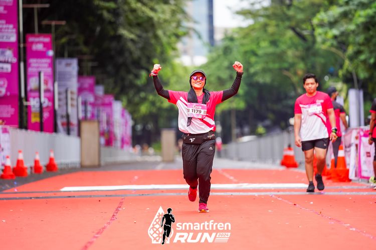 Race photo from Smartfren Run 2024