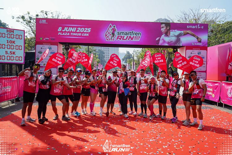 Race photo from Smartfren Run 2025 