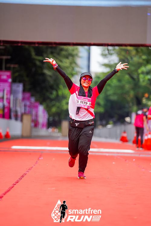 Race photo from Smartfren Run 2024