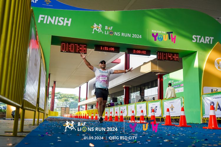 Race photo from BAF LIONS RUN 2024