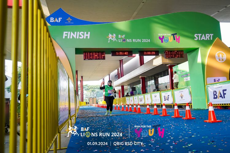 Race photo from BAF LIONS RUN 2024